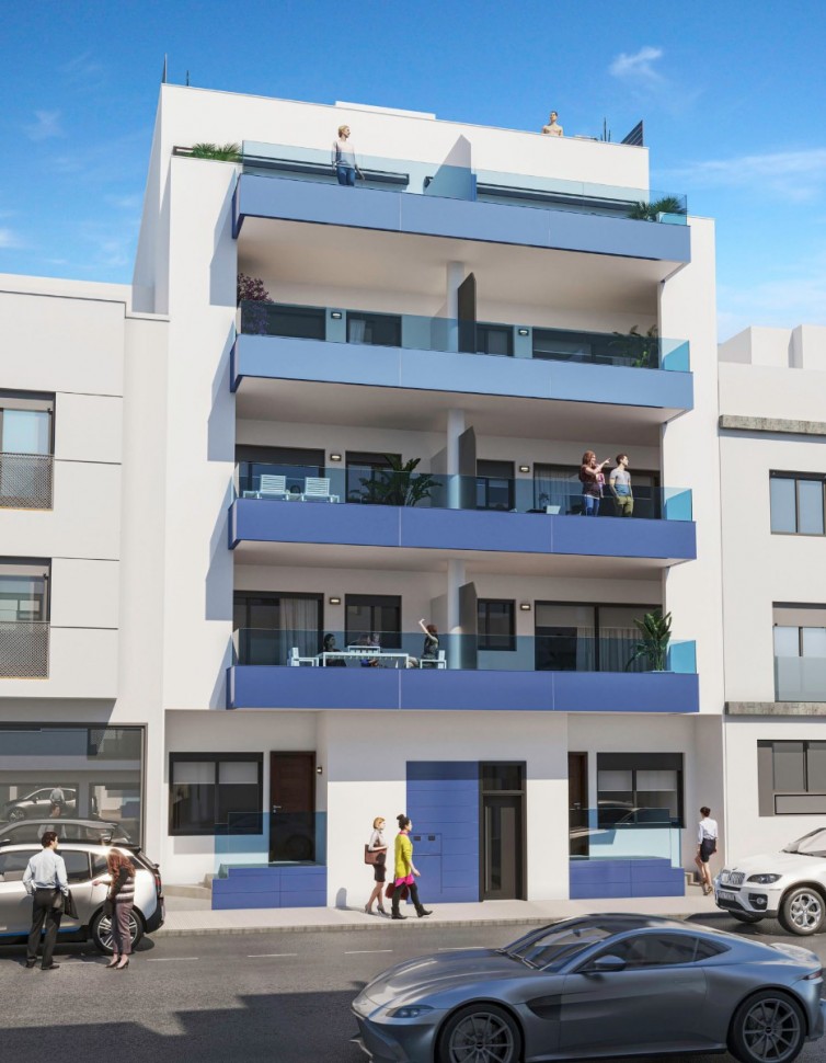Квартира 94м2 с видом на море в новом жилом комплексе в Гуардамар-дель-Сегура