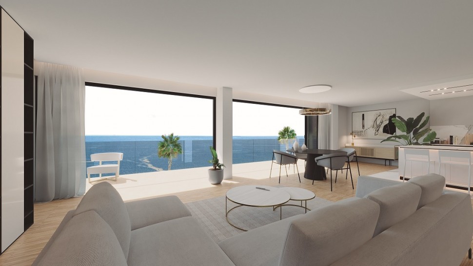 Роскошные апартаменты 240м2 на берегу моря в Альтеа