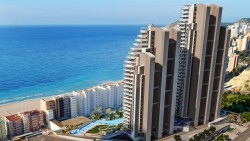 Новые квартиры 109 кв.метров на берегу моря в Бенидорме